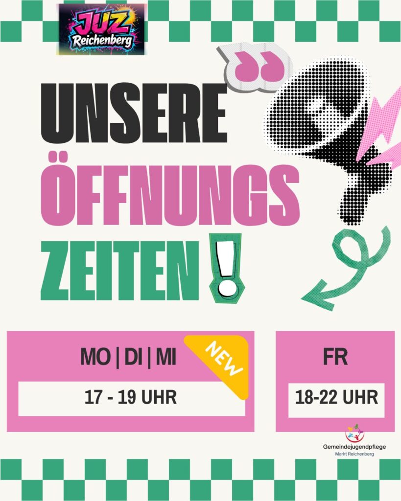 Öffnungszeiten JUZ Reichenberg